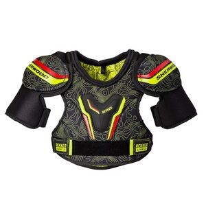 Sherwood Black and Yellow Hockey Shoulder Pads